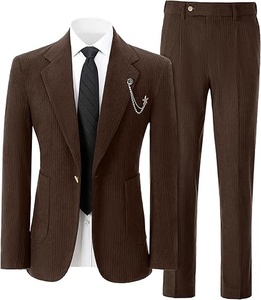 Men athletic fit <b>pant</b> coat suit stretch fabric modern business wear - Product Image 6