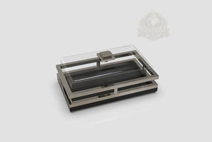 Décoration de table de luxe du Qatar, dôme à gâteau carré Palestine, couvercle à gâteau en verre avec base, présentoir à dessert moderne, pâtisserie de luxe - Product Image 4