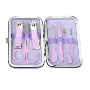 Purple Professional <b>Nail</b> Care Kit with 10 1 Stainless Steel Tools Portable Manicure Set for Adults Classic Style <b>Case</b> Packaging - Product Image 5