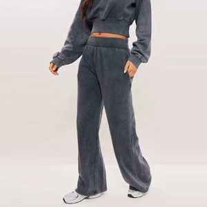 Pantalones de Felpa de Algodón y Poliéster Estampados con Bolsillos Laterales, Novedad en Ropa Urbana de Secado Rápido y Transpirable, Servicio OEM Disponible - Product Image 1