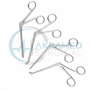 Ensemble de pinces nasales Weil Blakesley certifiées CE, 4 pièces, en acier inoxydable, instruments chirurgicaux ORL pour la coupe osseuse, réutilisables - Product Image 5
