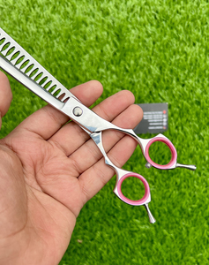 Tijeras profesionales para corte de pelo para hombres, cuchillas rectas de peluquero de 6 pulgadas 440C 9Cr13, uso de belleza de acero inoxidable - Product Image 3