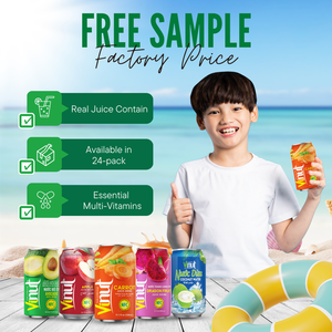 Boisson de jus de carotte VINUT 330ml, sans OGM, sans produits laitiers, sans gluten, marque privée, échantillon gratuit - Product Image 4