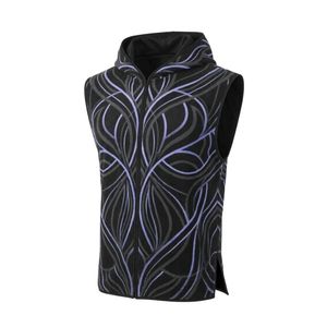 Chaleco de Boxeo con Capucha y sin Mangas, Color Blanco y Rosa, Sublimado, para Lucha Profesional - Product Image 4