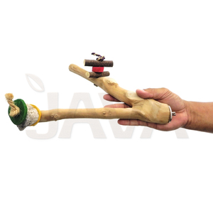 Juguete de Madera de Café Ecológico y Duradero para Pájaros, Rama para Pájaros C S - Product Image 3