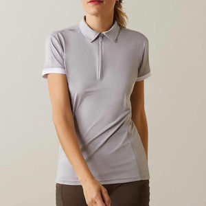เสื้อยืดโปโลผู้หญิงทรงแอธเลติก ผ้าโพลีเอสเตอร์พรีเมียม ขนาดพอดีตัว ลายเรียบ สไตล์ลำลอง แขนสั้น สำหรับกอล์ฟและกีฬาอื่นๆ - ขายส่ง - Product Image 4