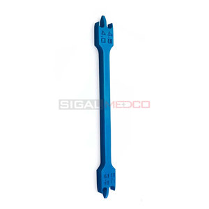 High Quality Orthodontic Bracket Height Gauge Blue Coated Stainless Steel Measuring Accurate Orthodontic Medic Instruments - Product Image 2