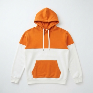 Sudadera con capucha de diseño personalizado, estilo casual urbano, con bloques de color, 300 GSM, con bolsillo canguro para hombre - Product Image 6