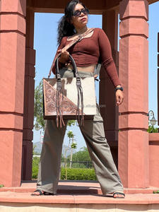 Bolso de mano de cuero para mujer, bolso de mano de cuero genuino, bolsos de hombro tipo bandolera multifunción de diseñador de lujo de alta calidad - Product Image 3