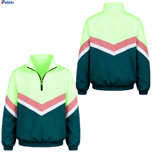 Chaqueta Cortavientos para Mujer BOBBIN INDUSTRIES, Manga Larga, Cierre Frontal con Cremallera, Diseño con Bloques de Color, Resistente al Viento, con Capucha, Reversible, Transpirable, de Secado Rápido - Product Image 1