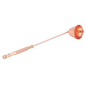 Copper Long Handle Pooja Ladle Traditional Havan Spoon with Deep Bowl Polished Finish Religious Ritual Serving Spoon for Home Te - Product Image 1