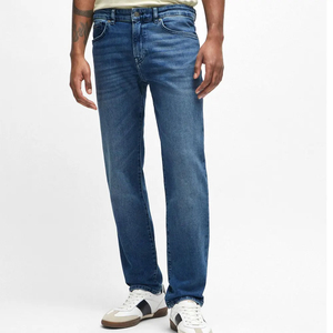 Pantalones Vaqueros de Mezclilla para Hombre, Fabricante de Ropa OEM ODM, Pantalones Vaqueros de Mezclilla Personalizados para Hombre, Proveedor de Empaque Personalizado, Pantalones Vaqueros de Mezclilla para Hombre - Product Image 1