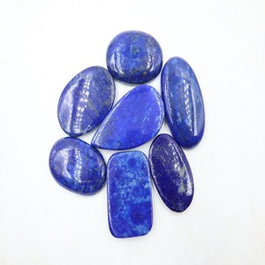 Lapis-lazuli bleu naturel, cabochon poli lisse en forme de poire, cristal en vrac pour la fabrication de bijoux, prix de gros - Product Image 2