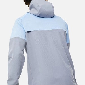 Chaqueta Cortavientos Ligera de Nylon Impermeable Personalizada al por Mayor para Hombre 2025 con Contraste de Color - Product Image 3