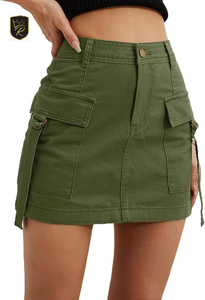 Blue Customized Denim Shorts Low <b>Waist</b> Button Cotton <b>Jeans</b> for Women <b>Elastic</b> Simple Style Short Women's High <b>Waist</b> Denim Fitness - Product Image 5