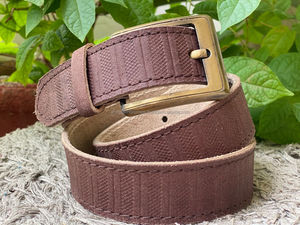 Nuevo cinturón de cuero con hebilla, cinturón informal Formal impecable de alta calidad, cinturón marrón de cuero genuino para hombre con hebilla ajustable - Product Image 3