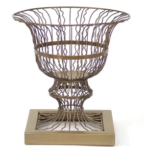 Luxury Handmade Iron Flower Vase Contemporary Interior Decoration Product for Home <b>Builders</b> Architects Designers and Luxury - Product Image 2