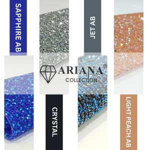 Cadena de Cristales AB Color Durazno Claro A-1864, Cadena de Cristales Premium para la Fabricación de Joyas, Adornos para Vestidos de Novia y Prendas de Vestir - Product Image 5