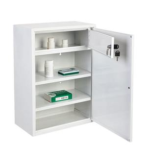 Armoire de premiers secours en métal murale, boîte de rangement médicale pour hôpital, clinique, bureau, usine, fournitures d'urgence - Product Image 2