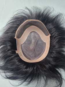 Parche de Cabello Natural Negro Indio Remy con Ondas Naturales para Cabello Fino, Uso Diario - Product Image 2