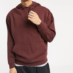 Custom Streetwear Hoodie <b>Plain</b> Heavyweight Cotton Material Pullover Blank Oversized Casual Breathable Men's <b>Hoodies</b> - Product Image 1
