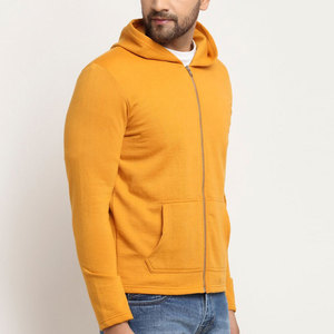 Plain Wholesale High Quality Heavyweight Breathable Design <b>Men</b> Zipper Hoodie 100% Cotton Fleece <b>Men's</b> Hoodies & Sweatshirts - Product Image 3