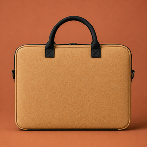 Sac à dos pour ordinateur portable en jute, grand format, avec fermeture éclair, écologique, durable, motif géométrique, portable, pour affaires, voyages, travail, unisexe - Product Image 4