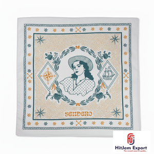 ผ้าพันคอไหมพิมพ์ลายแฟชั่นสุดหรูระดับพรีเมียม ดีไซน์พิเศษ ผ้าคลุมศีรษะแบบฮิญาบ ผ้าพันคอสี่เหลี่ยม คอลเลคชั่นขายส่ง - Product Image 6