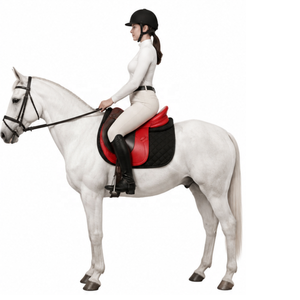 Selle d'équitation en cuir véritable très vendue, couleurs et logo personnalisés, selle d'entraînement professionnelle pour chevaux - Product Image 4