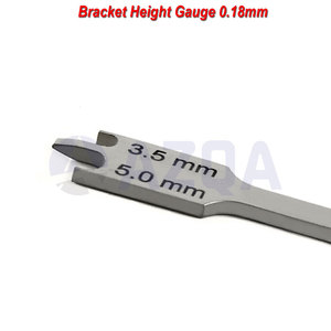 Jauge de hauteur de bracket en acier inoxydable 0,18 mm – Instrument de mesure orthodontique pour une pose précise des brackets - Product Image 3