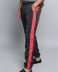 Pantalones Deportivos de Nylon Ajustados para Hombre, Cintura Elástica, Resistentes al Viento, con Franja Lateral, Ropa Deportiva, Fabricación Personalizada - Product Image 3