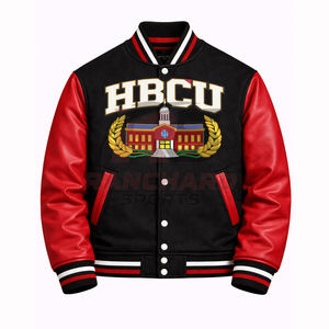 Chaqueta ligera para hombre estilo HBCU, cómoda y personalizada, chaqueta universitaria, chaqueta de colegio, chaqueta varsity hecha a medida. - Product Image 1