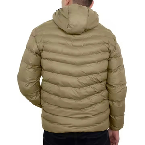 Men's High Quality 100% Nylon Hooded Puffer Jacket Custom Design Streetwear <b>Thick</b> Trendy Zipper Closure Plus Size Warmth <b>Coats</b> - Product Image 1