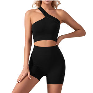 Tenues de sport personnalisées pour femmes, vêtements de sport, leggings à manches longues, ensembles de fitness sans couture, ensembles de yoga - Product Image 1