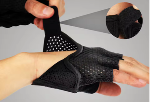Guantes Deportivos Ligeros de PU para Mujer, Medios Dedos, Transpirables, Antideslizantes, para Levantamiento de Pesas, Ciclismo, Yoga y Entrenamiento - Product Image 3