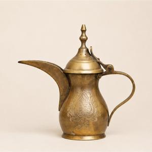 Handcrafted Traditional Arabic Dallah Coffee Pot Premium <b>Antique</b> Brass Middle Eastern Coffee Server for Hotel & Home Decor - Product Image 3