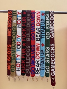 New Stylish Beaded <b>Adjustable</b> Fashion <b>Straps</b> for University College School Teams Premium Handmade Stadium Gift Accessory <b>Straps</b> - Product Image 3