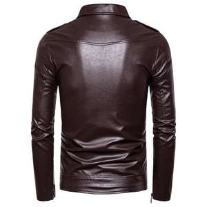 Chaqueta Safari de Cuero de Oveja Personalizada para Hombre, Estilo Utilitario con Capucha, Chaqueta de Cuero Safari de Lujo para Hombre con Capucha y Bolsillos Decorativos - Product Image 5