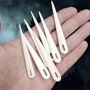 Handmade Bone Nailbinding <b>Needles</b> Oval Craft <b>Beads</b> For Art And Collectible Natural Crafts Durable At Competitive Prices - Product Image 4