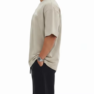 Camiseta Oversize de Algodón 100% para Hombre, Estilo Hip Hop, Cuello Redondo, Manga Corta, Ajuste Casual de Verano, Premium, Venta Caliente 2026 - Product Image 6
