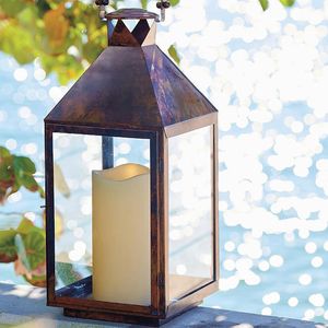 Farol Decorativo de Metal para Interiores y Exteriores, Centro de Mesa para Bodas y Festivales, Decoración de Iluminación de Estilo Vintage - Product Image 3