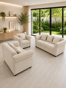 Conjunto de Sofá Contemporáneo 321 Seat Orchid 3-2-1 para Sala de Estar, Hotel, Apartamento, Villa, Tela Personalizada Ecológica de Primera Calidad - Product Image 4