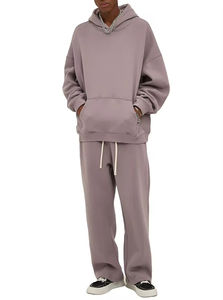 Conjunto Deportivo Unisex de Invierno con Sudadera Oversize de 350 GSM y Pantalones Jogger, Chaqueta con Logo Estampado para Hombre y Mujer - Product Image 5