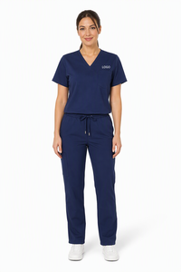 Tenues médicales unisexes en polyester tricoté avec logo personnalisé pour hôpitaux – Vente en gros, Fabricant OEM - Product Image 4