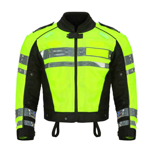 Chaqueta de Motocicleta Reflectante de Alta Visibilidad para Hombre, con Material de Poliéster Transpirable, Manga Larga, para Todas las Estaciones, Ropa de Carreras - Product Image 5