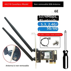 <span class=keywords><strong>Tarjeta</strong></span> <span class=keywords><strong>de</strong></span> Red Inalámbrica PCIe WiFi 6E AX210, Adaptador <span class=keywords><strong>de</strong></span> Escritorio BT5.3 con Antena <span class=keywords><strong>de</strong></span> 8dBi 10dBi para Windows 10 11 - Product Image 5