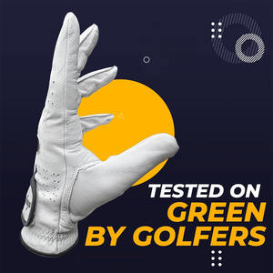 Gant de golf pour homme Tour Premium en cuir Cabretta blanc pour le dos de la main - Product Image 5