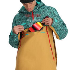 Veste de ski softshell sublimée OEM en polyester, imperméable et respirante pour sports d'hiver, entraînement extérieur par temps froid - Product Image 3