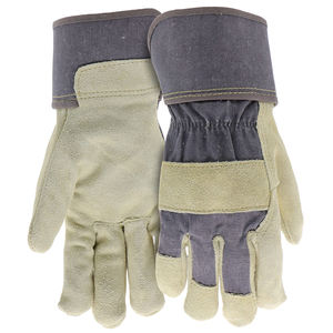Gants de sécurité robustes en cuir de vachette pour hommes, antidérapants, résistants au froid et à la chaleur, durables, respirants et flexibles pour les soins personnels - Product Image 1