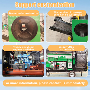 5-20 tấn/h lưới sàng lọc có thể thay thế màn hình trommel sàng đất tách cát sỏi - Product Image 5